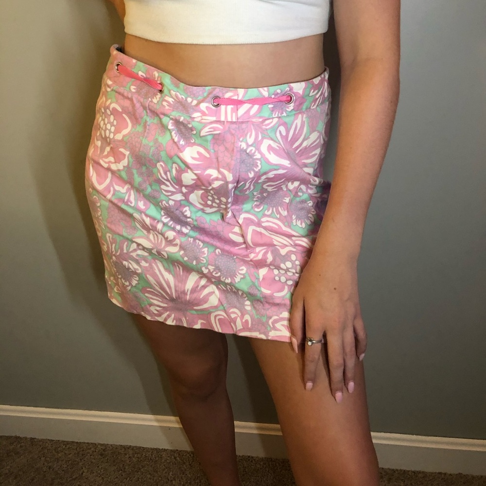 Pastel Zip-up Miniskirt